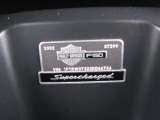2002 Ford F150 Harley-Davidson SuperCrew Info Tag