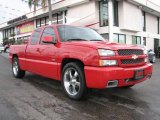 2003 Victory Red Chevrolet Silverado 1500 SS Extended Cab AWD #56761066