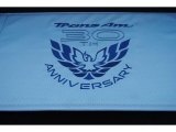 1999 Pontiac Firebird 30th Anniversary Trans Am Coupe Marks and Logos