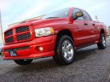 Flame Red Dodge Ram 1500 in 2004