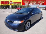 2007 Royal Blue Pearl Honda Civic LX Coupe #56789625