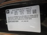 2012 Chevrolet Camaro LT 45th Anniversary Edition Coupe Info Tag