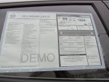 2012 Nissan LEAF SL Window Sticker