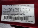 2009 MAZDA3 Color Code for Copper Red Mica - Color Code: 32V