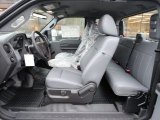 2012 Ford F350 Super Duty XL SuperCab 4x4 Dually Steel Interior