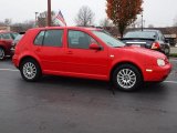 Tornado Red Volkswagen Golf in 2003