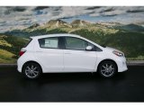 Super White Toyota Yaris in 2012