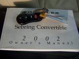 2002 Chrysler Sebring Limited Convertible Books/Manuals