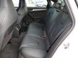 2012 Audi S4 3.0T quattro Sedan Rear Seats in Black/Black