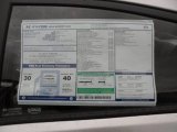 2012 Hyundai Accent GLS 4 Door Window Sticker