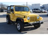 2002 Solar Yellow Jeep Wrangler Sport 4x4 #56874212
