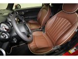 2012 Mini Cooper S Convertible Hot Chocolate Lounge Leather Interior