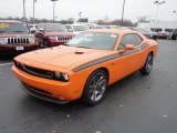 2012 Dodge Challenger Header Orange