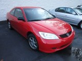 2004 Rally Red Honda Civic LX Coupe #56873544