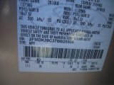 2007 Edge Color Code for Dune Pearl Metallic - Color Code: ND