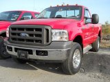 2005 Red Ford F350 Super Duty XL Regular Cab 4x4 #56873802