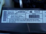 2002 Chevrolet Astro AWD Commercial Van Info Tag