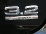 2006 Audi A3 3.2 S Line quattro Marks and Logos