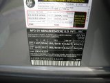 2010 ML Color Code for Palladium Silver Metallic - Color Code: 792