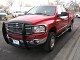 2008 Flame Red Dodge Ram 2500 SLT Quad Cab 4x4 #57034636