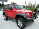 Flame Red Jeep Wrangler in 2010