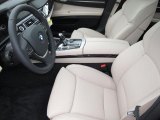 2012 BMW 7 Series 750Li Sedan Oyster/Black Interior