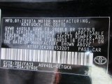 2011 Camry Color Code for Black - Color Code: 202