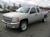 2012 Silver Ice Metallic Chevrolet Silverado 1500 LT Extended Cab 4x4 #57034456