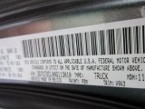 2010 Ram 2500 Color Code for Mineral Gray Metallic - Color Code: PDM