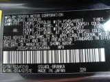 2008 Highlander Color Code for Magnetic Gray Metallic - Color Code: 1G3