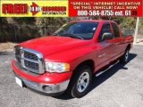 2005 Flame Red Dodge Ram 1500 SLT Quad Cab #57095318