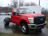 2012 Ford F250 Super Duty XL Regular Cab 4x4 Chassis Front 3/4 View