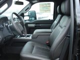 2012 Ford F250 Super Duty Lariat Crew Cab 4x4 Black Interior