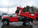 2011 Vermillion Red Ford F450 Super Duty XL Regular Cab 4x4 Chassis Dump Truck #57094760