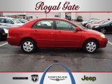2006 Impulse Red Pearl Toyota Corolla LE #57094744