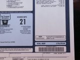 2005 Ford GT  Window Sticker