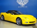 2008 Velocity Yellow Chevrolet Corvette Convertible #57094654