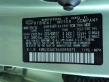 2010 Tucson Color Code for Kiwi Green - Color Code: SCM