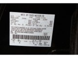 2008 Edge Color Code for Black - Color Code: UA