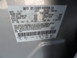 2012 Edge Color Code for Ingot Silver Metallic - Color Code: UX