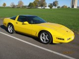 1996 Competition Yellow Chevrolet Corvette Coupe #57095336