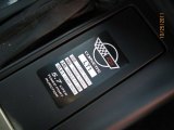 1996 Chevrolet Corvette Coupe Info Tag