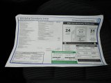 2012 Volkswagen Golf 4 Door Window Sticker