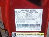 2009 F150 Color Code for Royal Red Metallic - Color Code: UK