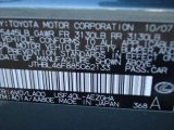 2008 LS Color Code for Verdigris Green Mica - Color Code: 6V0