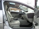 2012 Honda Civic EX-L Sedan Gray Interior