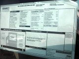 2012 GMC Savana Van 2500 Work Van Window Sticker