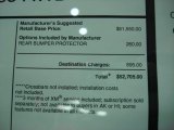2012 Infiniti FX 35 AWD Limited Edition Window Sticker