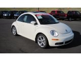 2008 Volkswagen New Beetle Triple White Coupe Front 3/4 View