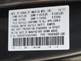 2012 Accord Color Code for Polished Metal Metallic - Color Code: NH737